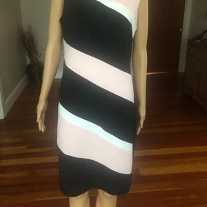 Black, Pink and White dress